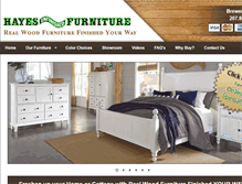 Tablet Screenshot of hayesunfinishedfurniture.com